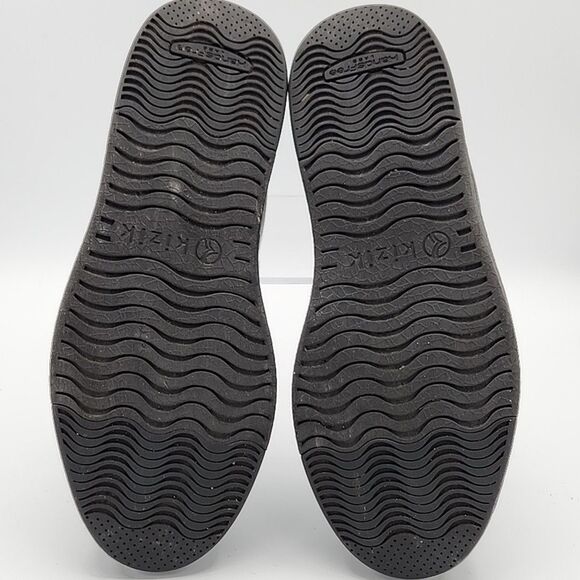 Kizik Vegas Hands Free Sneakers Walking Shoes Black Leather Mens 7 Womens 8.5 - Picture 7 of 8